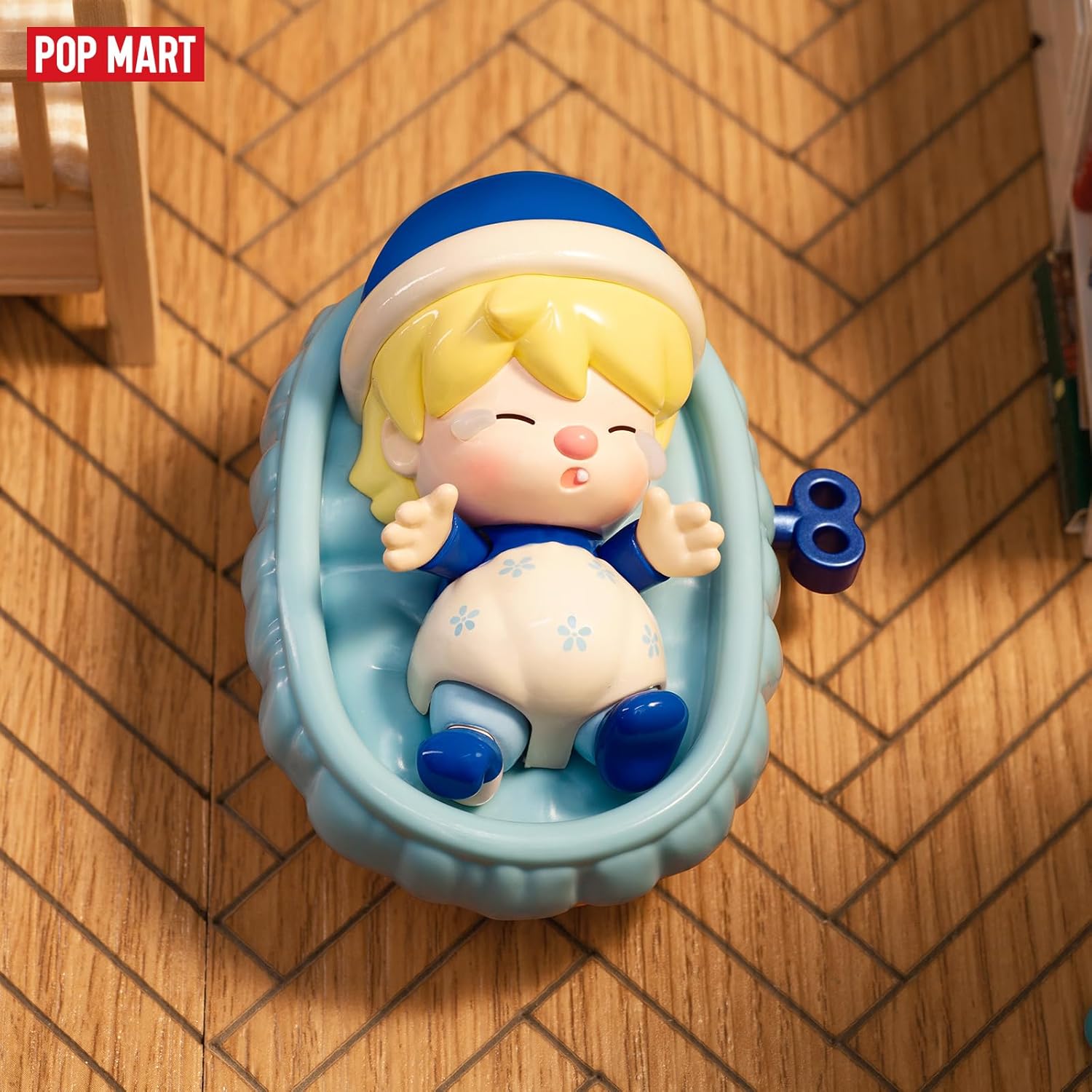 POP MART Figuras de caja ciega con ilustración de Sweet Bean Growth, caja de diseño aleatorio, juguetes para decoración moderna del hogar, juego de
