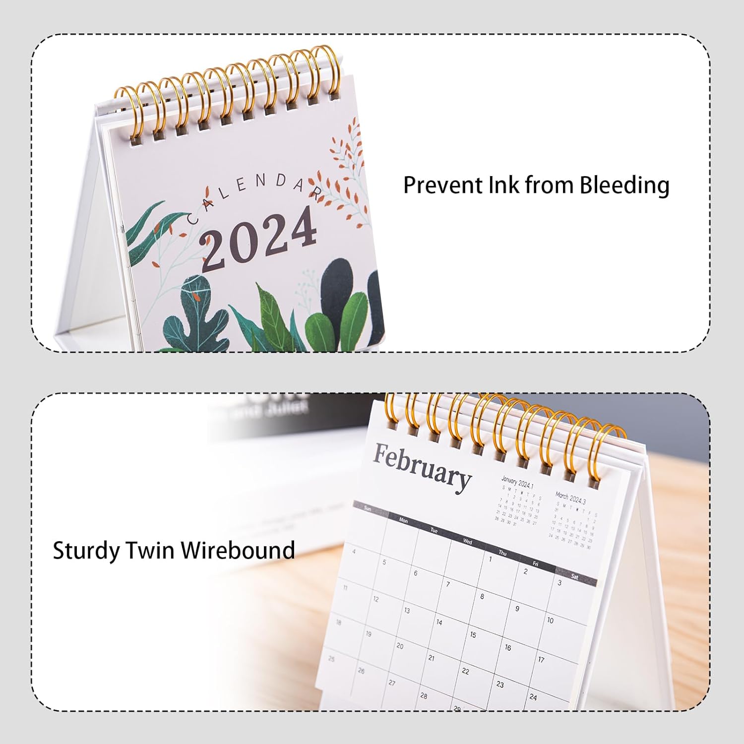 Calendario de escritorio pequeño 2024-2025, mini calendario de escritorio de julio de 2024 a diciembre de 2025, decoración de escritorio