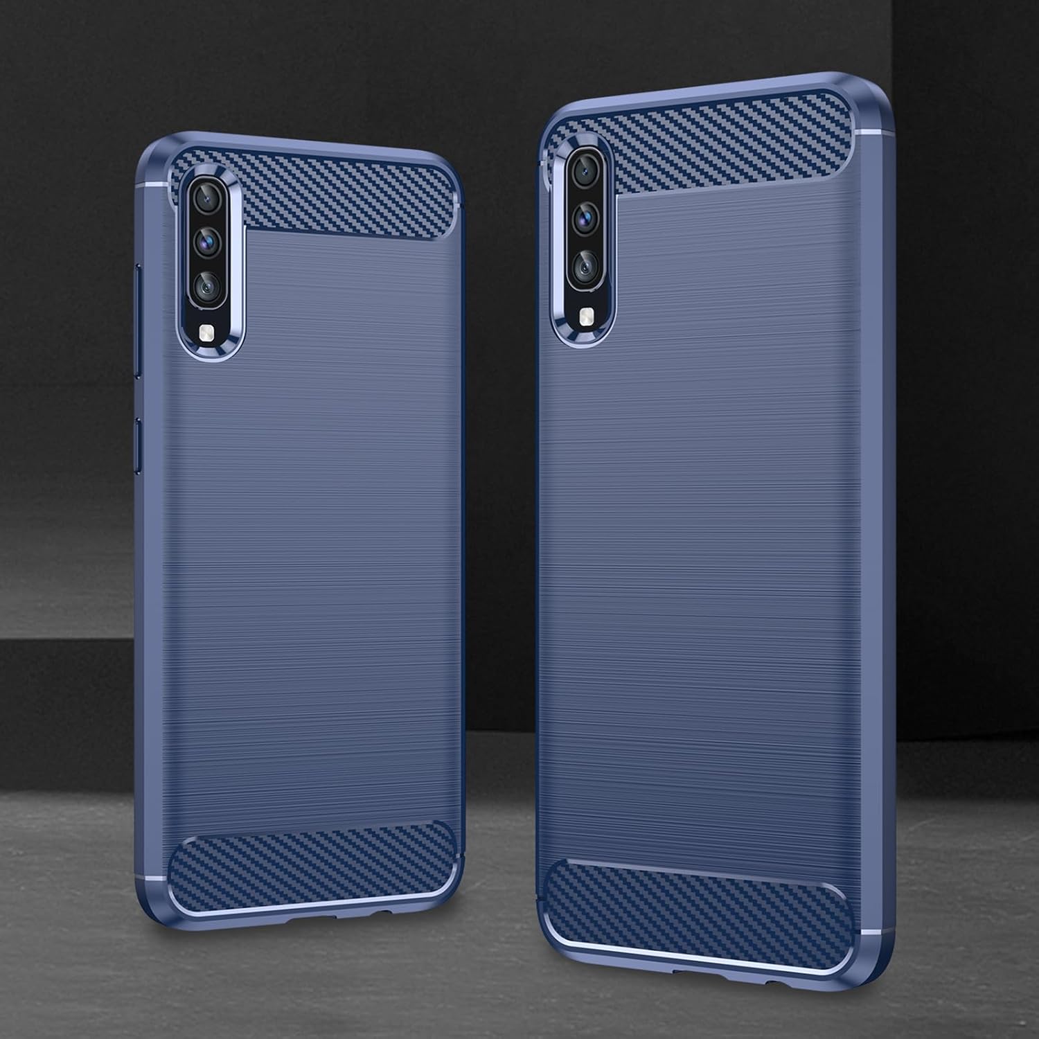 EUAGVQY Funda para Galaxy A70 de fibra de carbono, súper antideslizante, duradera, máxima comodidad, ligera, ajuste preciso, elegante diseño de moda
