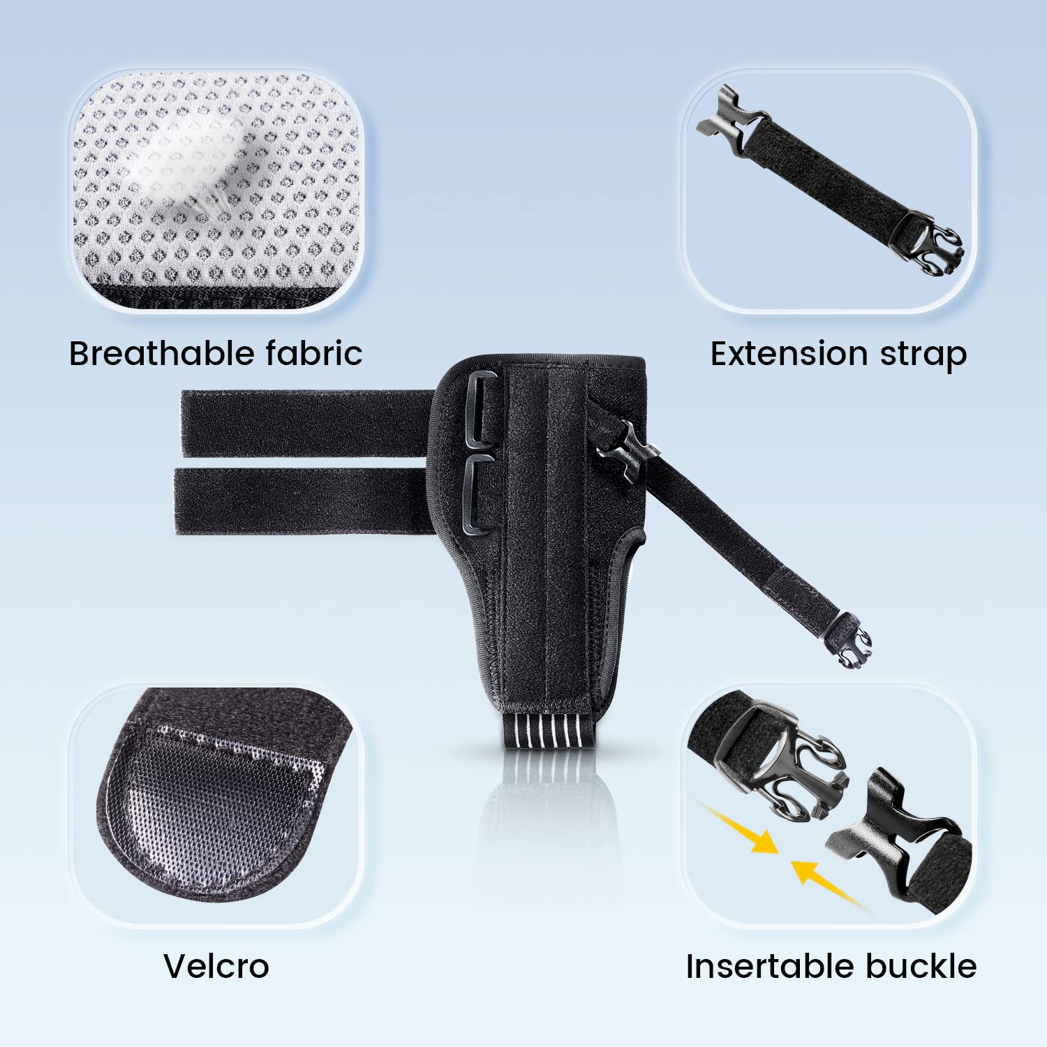 Soporte para pie caído para caminar con zapatos se adapta a izquierda y derecha, soporte AFO ajustable para hombre y mujer, férula de pie para
