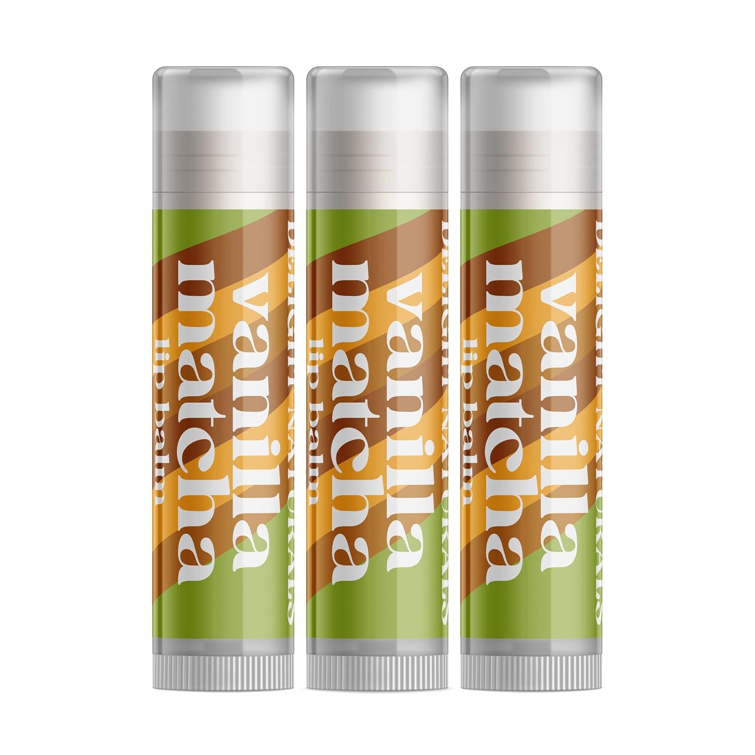 Delight Naturals Bálsamo labial Vanilla Matcha – Juego de tres