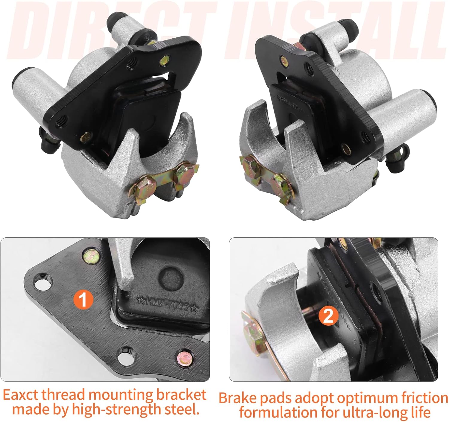Pinzas de freno delanteras izquierda derecha con pastillas para Kawasaki Prairie 300 KVF300 Prairie 360 KVF360 Prairie 400 KVF400 43080-5135