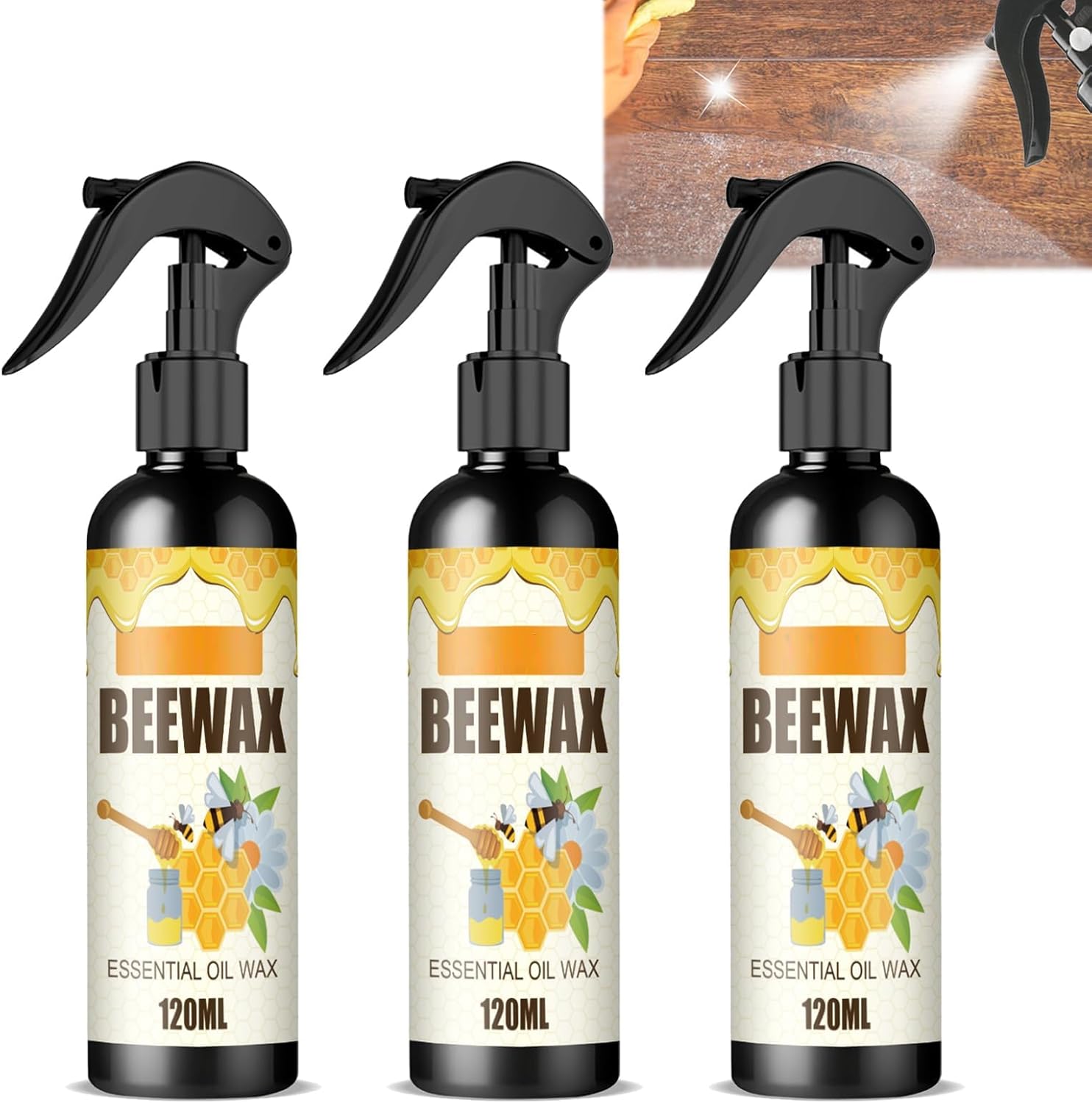 Spray de cera de abeja micromolecularizada natural, aerosol de cera de abejas, cera de abejas fundida con cera de aceite, cera de abejas en aerosol
