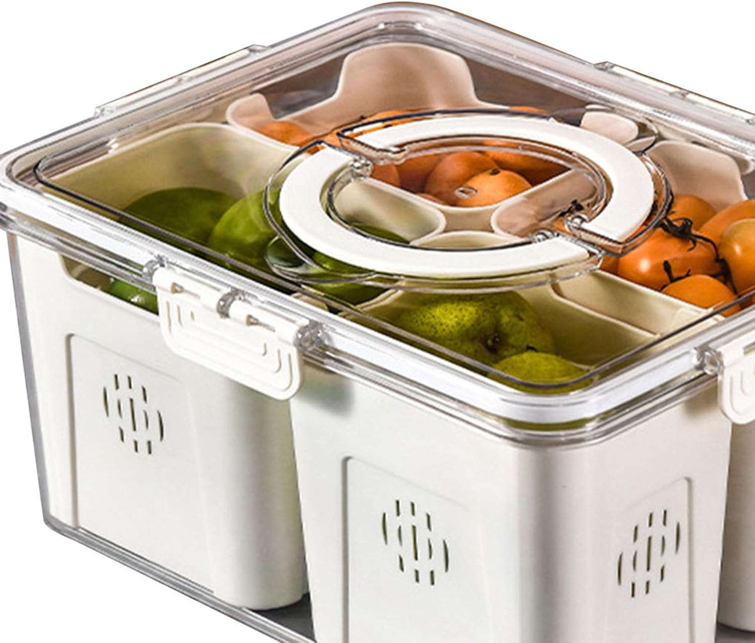 Contenedores de almacenamiento de frutas para refrigerador, organizadores de cocina, contenedor de almacenamiento de verduras de grado alimenticio,