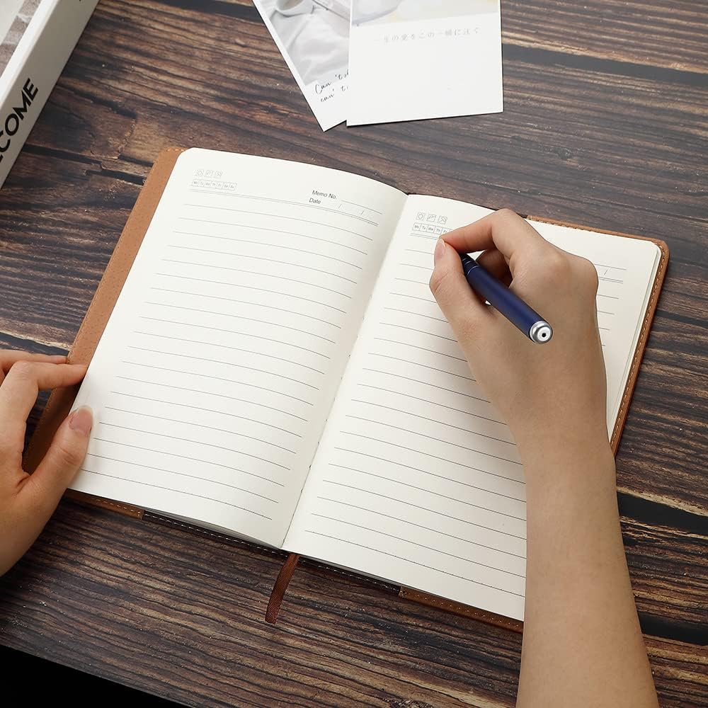 BEYONG Cuaderno de escritura, diario encuadernado en cuero para hombres y mujeres, lácteos de viaje para escribir, el mejor regalo para