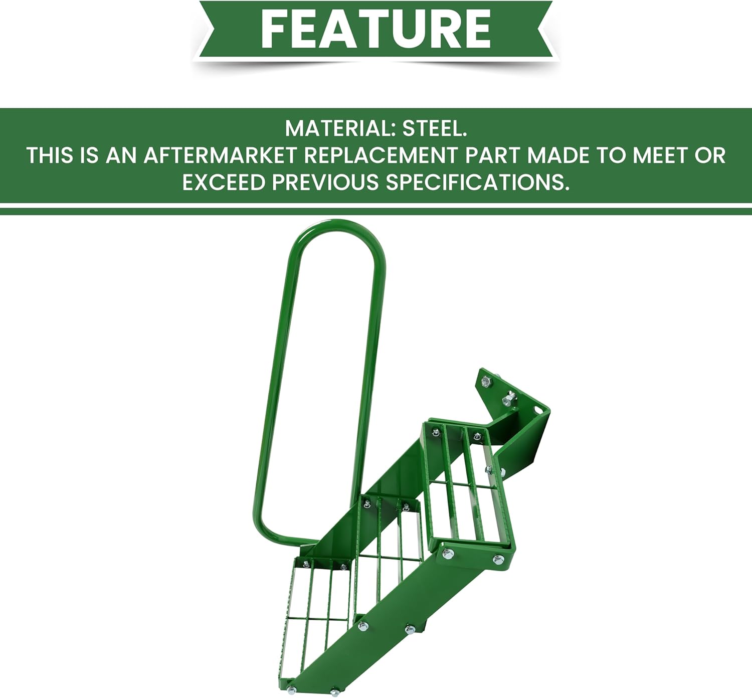 HECASA Kit de escalón de escalera para mano izquierda compatible con pasamanos John Deere 4050 4240 4430 4630 4440 4230 LH