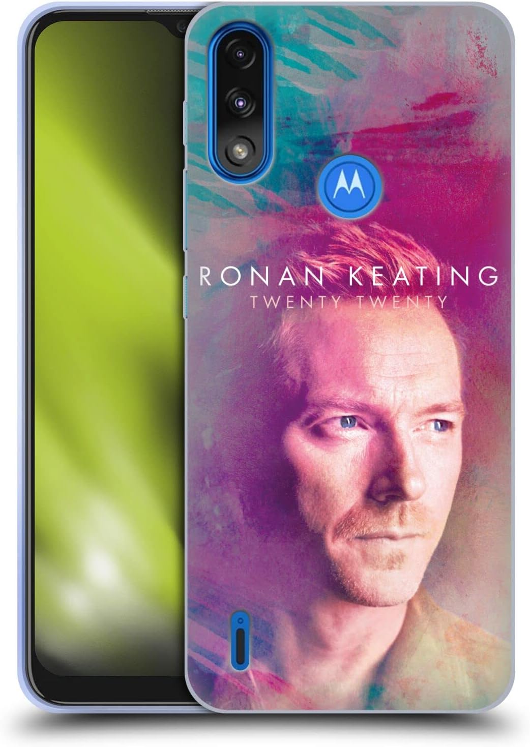 Head Case Designs Officially Licensed Ronan Keating Key Art Twenty Twenty Soft Gel Case Compatible with Moto E7 PowerMoto E7i Power