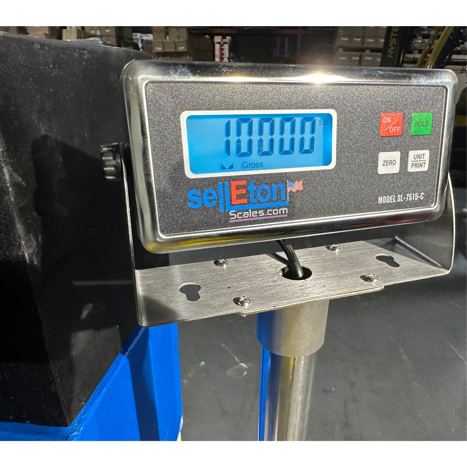 SellEton SL-4×4-10k-NN – Báscula de pisopalet, tamaño de palet, 48 x 48 pulgadas, capacidad de 10,000 lb x 1 lb