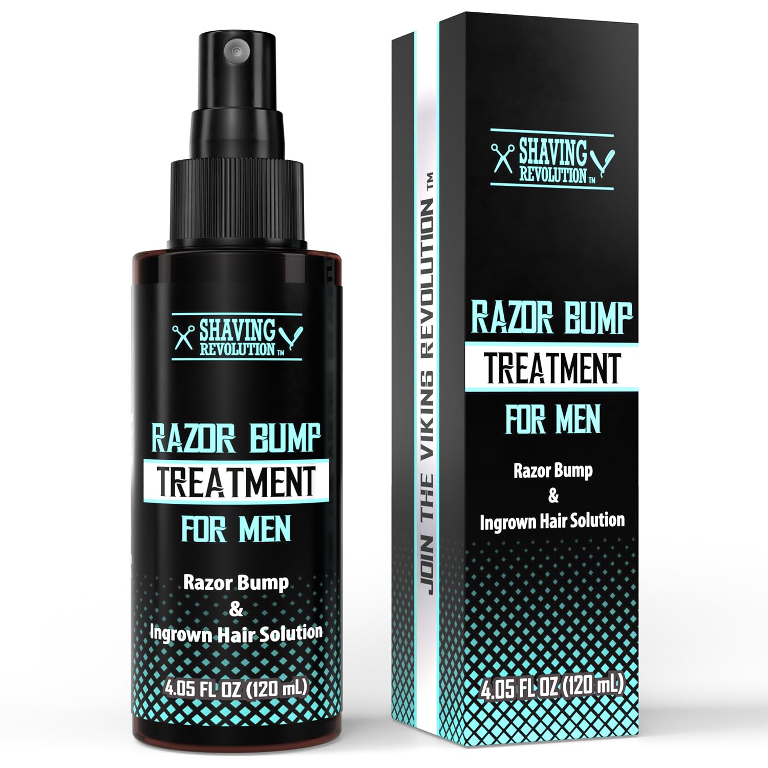 Viking Revolution Tratamiento de protuberancias de afeitar para hombres, depilación encarnada, suero para después del afeitado para hombres, suero
