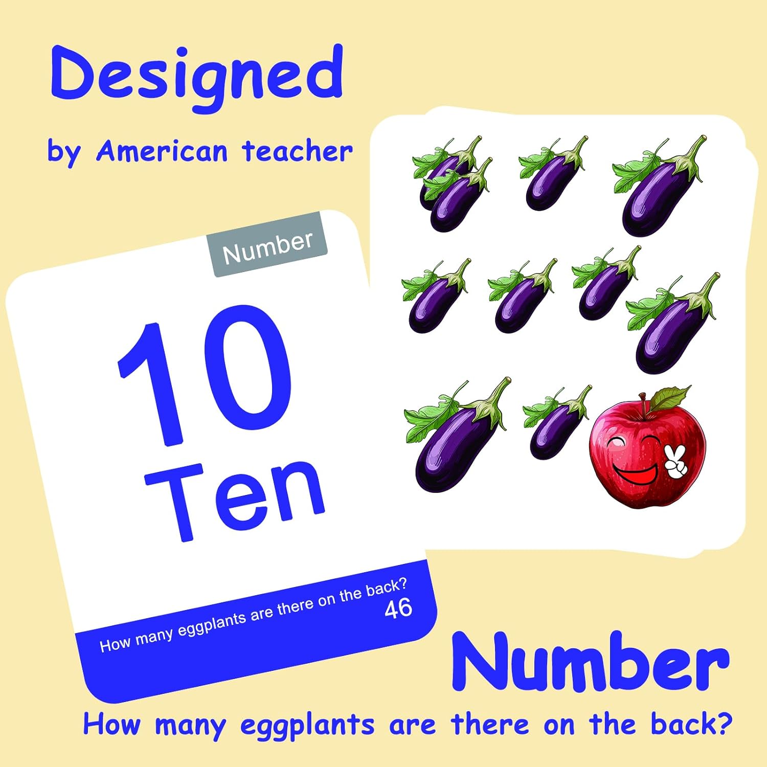 Tarjetas didácticas para niños pequeños de 1, 2, 3, 4 años, aprende con forma de número del alfabeto, cuerpo – Tarjetas didácticas de aprendizaje