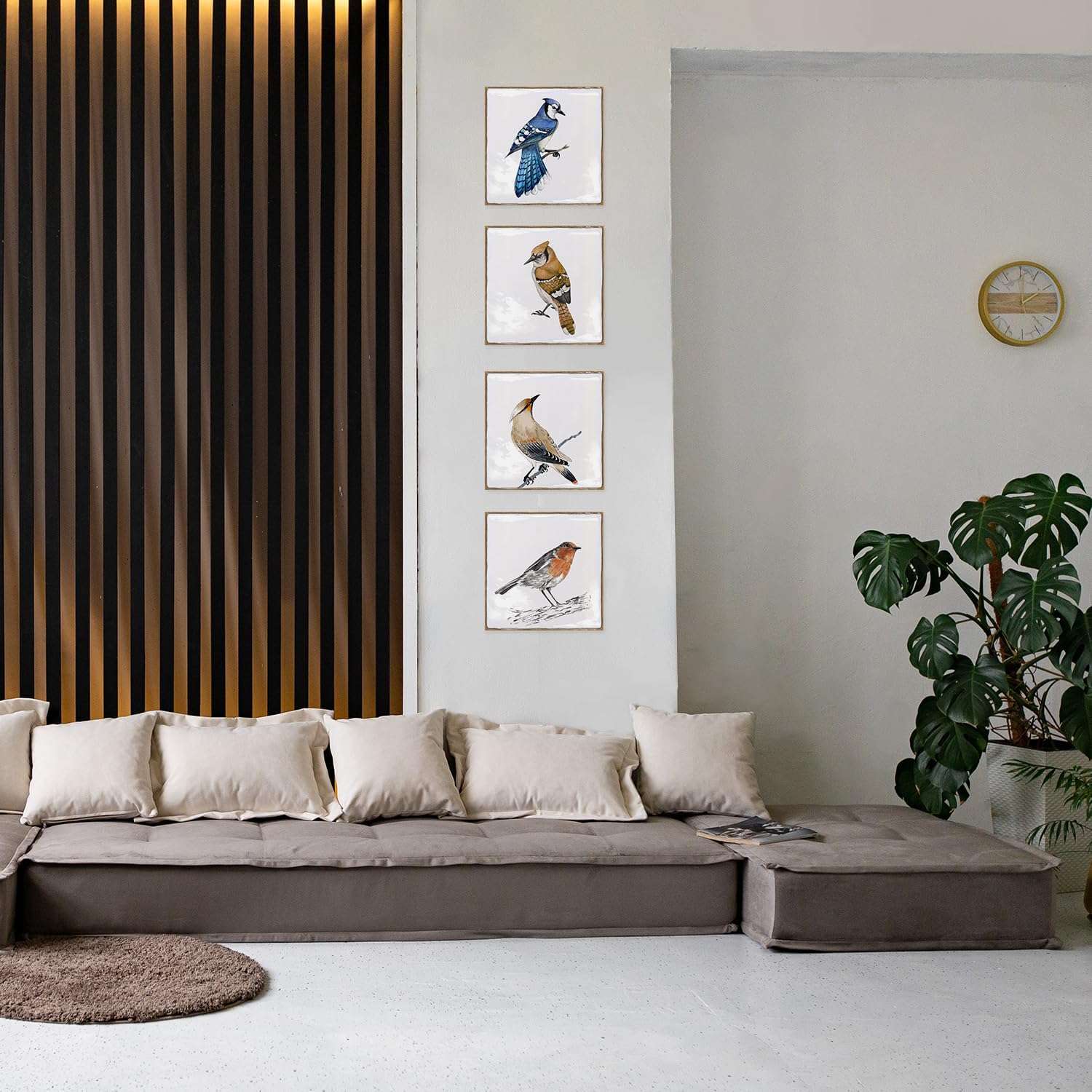 Paquete de 4 calcomanías adhesivas de pared removibles de vinilo 3D con diseño de arte mágico, autoadhesivas, para salpicadero