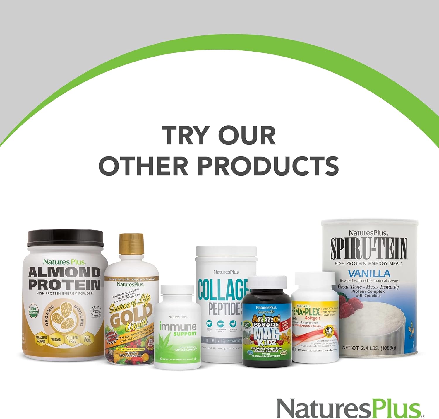 NaturesPlus PABA, liberación sostenida (ácido para-aminobenzoico) – 1000 mg, 60 tabletas vegetarianas – Suplemento de apoyo para la salud de la