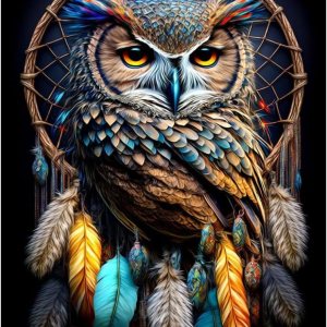 Stalente Kits de pintura de diamantes para adultos, búho 5D DIY kits de arte de diamantes para principiantes, pintura de diamante redonda de taladro Stalente Kits de pintura de diamantes para adultos, búho 5D DIY kits de arte de diamantes para principiantes, pintura de diamante redonda de taladro