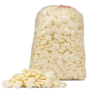 Chocolate Works – Obleas de chocolate blanco derretido por Chocolate Works, discos de caramelo derretidos para recubrir, sumergir, moldear y Chocolate Works – Obleas de chocolate blanco derretido por Chocolate Works, discos de caramelo derretidos para recubrir, sumergir, moldear y