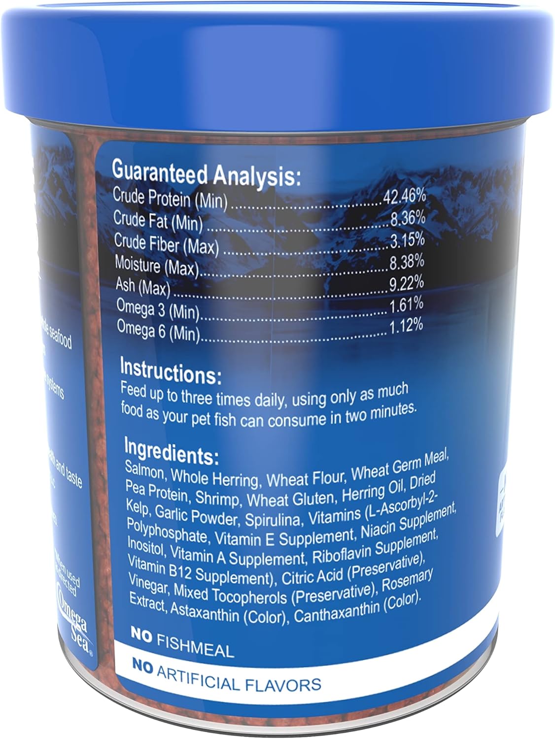 Omega One Gránulos pequeños de hundimiento Garlic Marine, 4.5 oz.