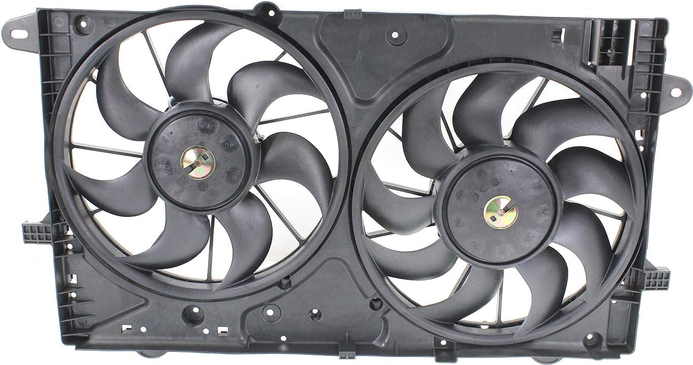 Garage-Pro Conjunto de ventilador de refrigeración para CHEVROLET MALIBUMALIBU LIMITED 2013-2016  IMPALA 2014-2018 Dual Fan (Motor Impala- 2.5L)