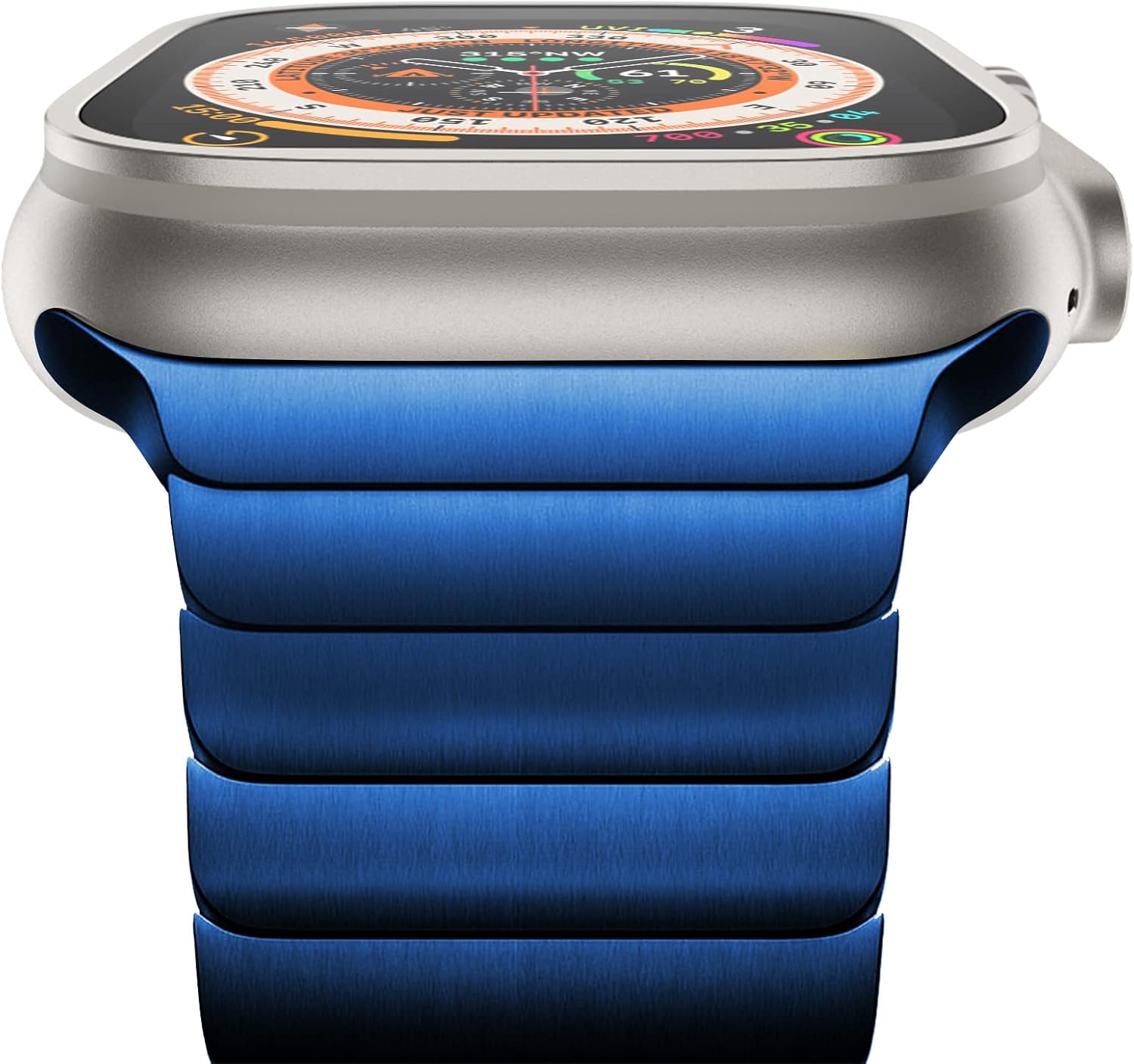 NewWays Correa de acero inoxidable compatible con Apple Watch Band