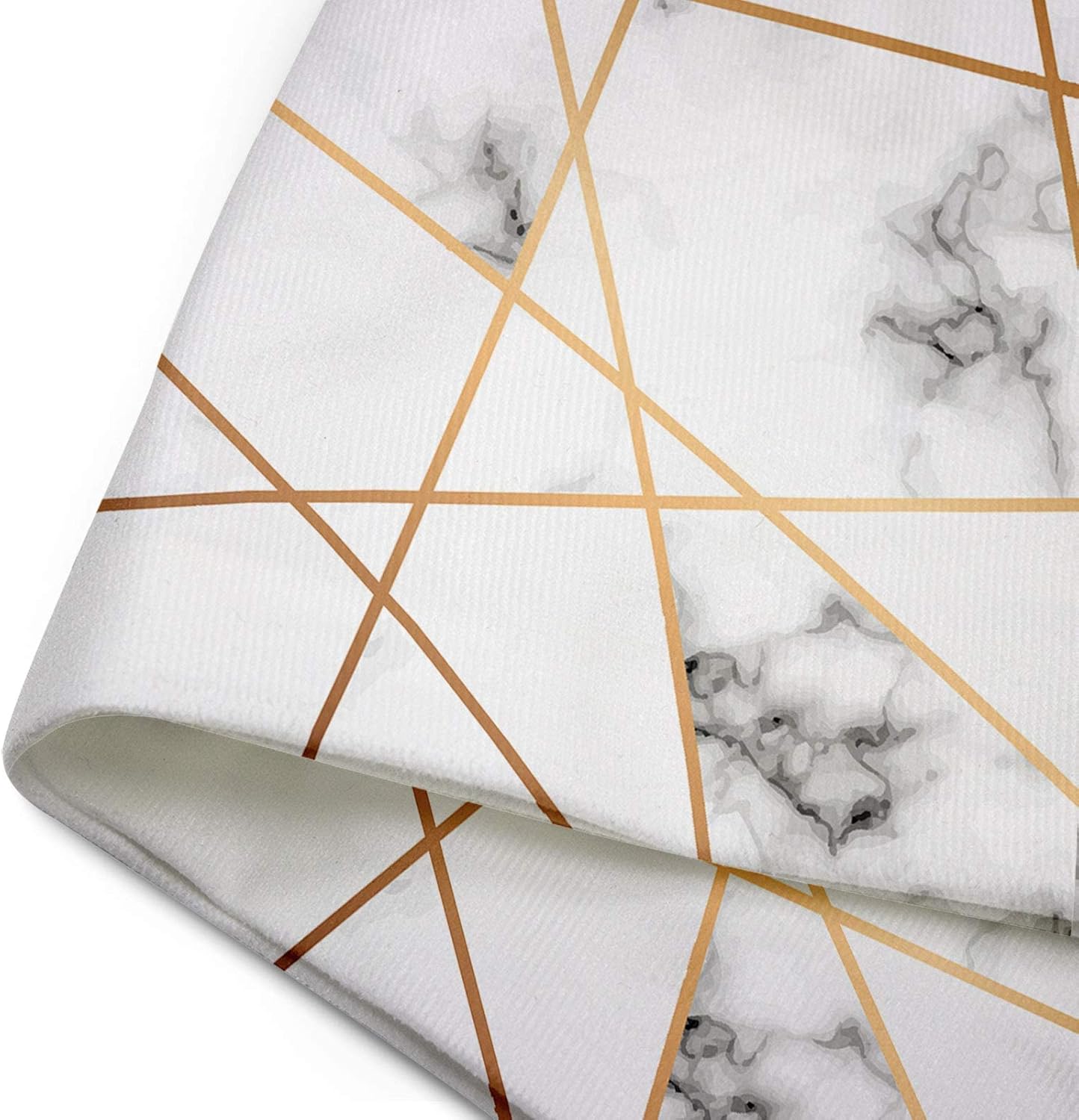 Funda de almohada con diseño de mármol de piedra gris con líneas geométricas doradas, mármol blanco y negro, moderna, lujosa, bloque rosa, funda de