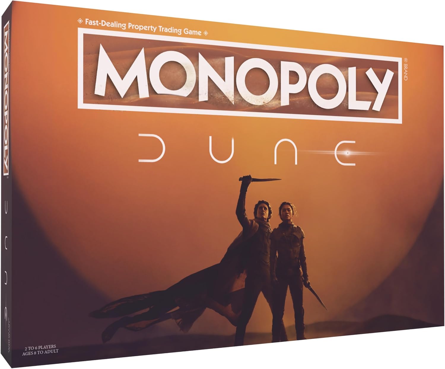 Monopoly Dune  Juega como The Ducal Ring, Crysknife, Gom Jabbar y más  Juego coleccionable con licencia oficial basado en The Movie Dune