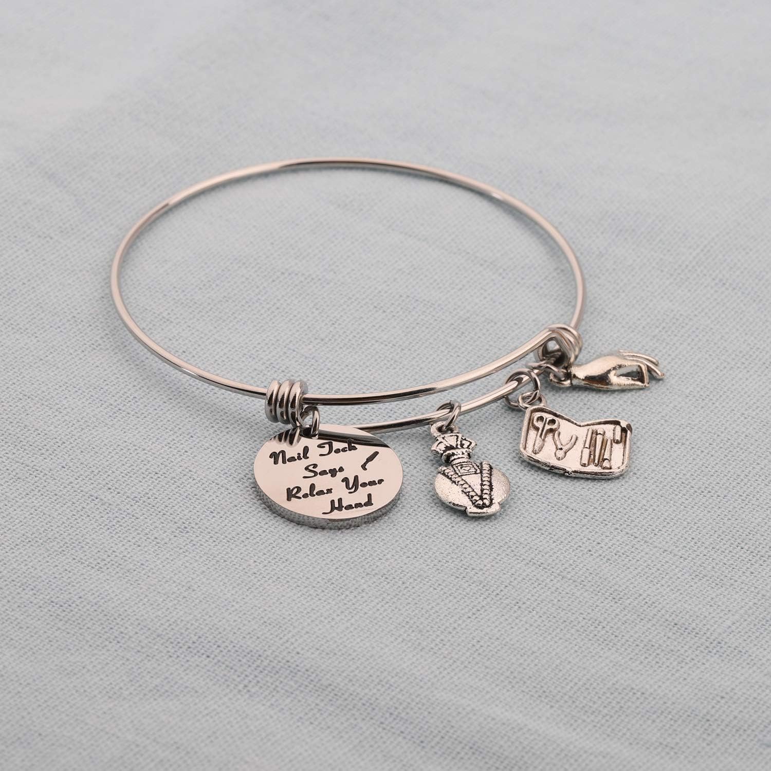 AKTAP Manicurist Gift Nail Graduation Gift Keychain Life Isn’t Perfect But Nails Can Be Beautician Jewelry
