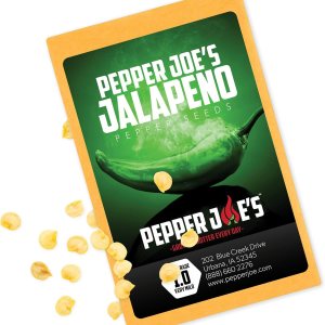 Pepper Joe’s Jalapeno – Paquete de 50 semillas exclusivas de Heirloom – Cultivadas en Estados Unidos – Semillas de jalapeno premium sin OMG para Pepper Joe’s Jalapeno – Paquete de 50 semillas exclusivas de Heirloom – Cultivadas en Estados Unidos – Semillas de jalapeno premium sin OMG para