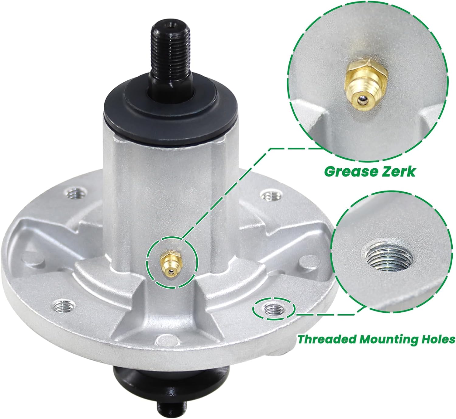 AM136733 – Conjunto de husillo para John Deere AM143469, AM143469 John Deere AM137097, John Deere Z225 husillo para John Deere X300 X300R X304 X310