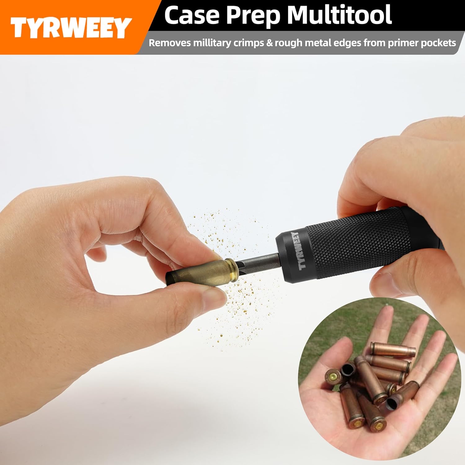 Case Prep Multiherramienta, herramientas de desbarbado de chaflán de caja para recargar, escariadores de bolsillo y limpiadores para quitar engarces