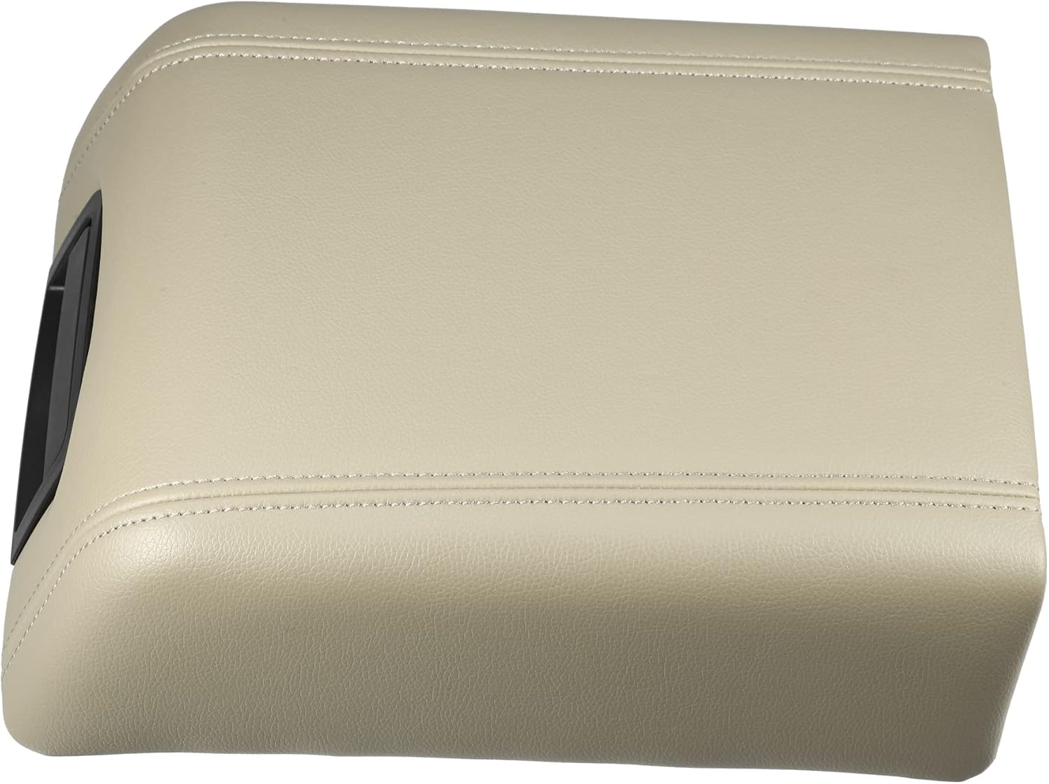X AUTOHAUX Cubierta de la consola central del automóvil para Ford F-150 2004-2008, funda para reposabrazos de piel sintética, color beige
