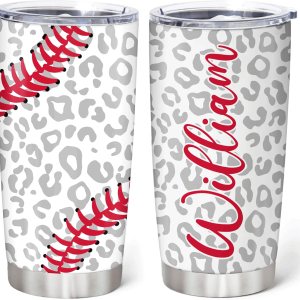 Hyturtle Vaso de béisbol personalizado para hombres y mujeres en cumpleaños, regalos de béisbol para jugadores de béisbol, regalos para amantes del Hyturtle Vaso de béisbol personalizado para hombres y mujeres en cumpleaños, regalos de béisbol para jugadores de béisbol, regalos para amantes del