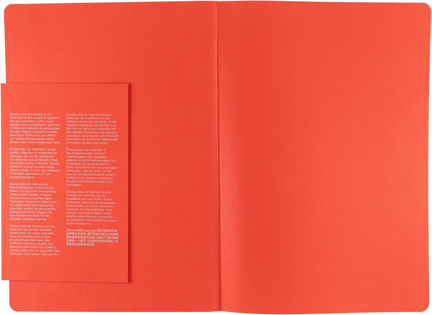 Fabriano Ecoqua Plus Cuaderno encuadernado en tela, 8.3 x 11.7 pulgadas, A4, punteado, rojo