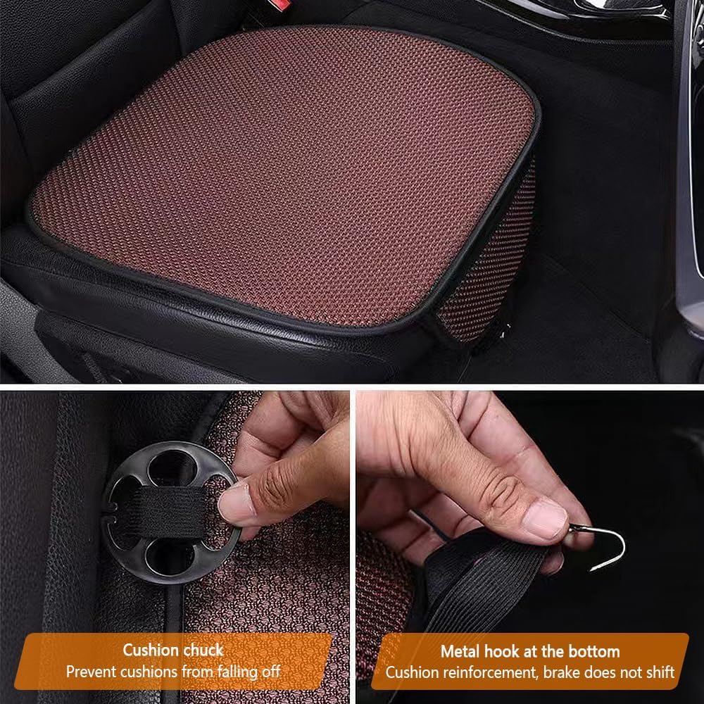 2 fundas para asiento de automóvil ventiladas de verano, cojín transpirable para asiento de automóvil, protector de asiento de automóvil