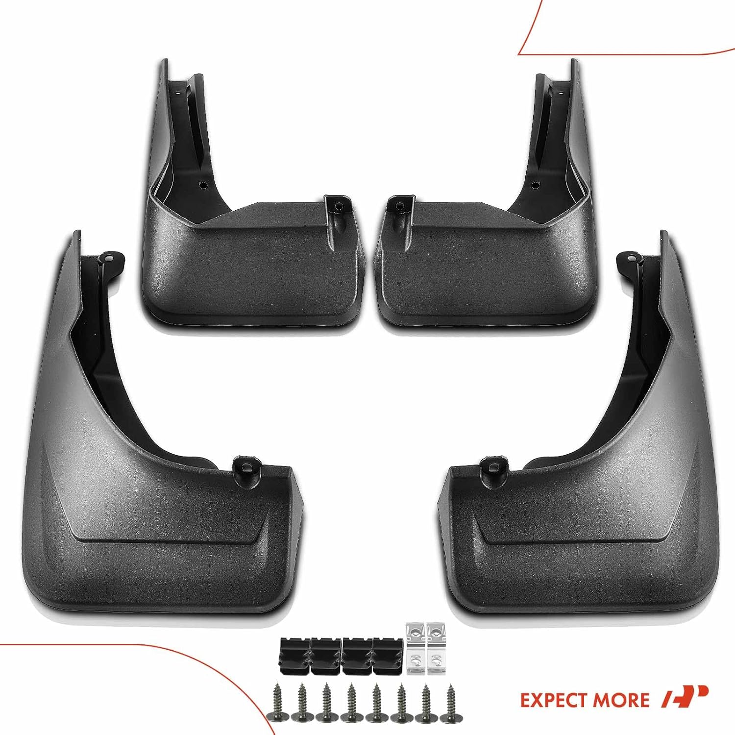A-Premium Juego de 4 protectores contra salpicaduras con kit de herramientas compatibles con Mercedes-Benz X253 Series GLC250 2017-2018, GLC300
