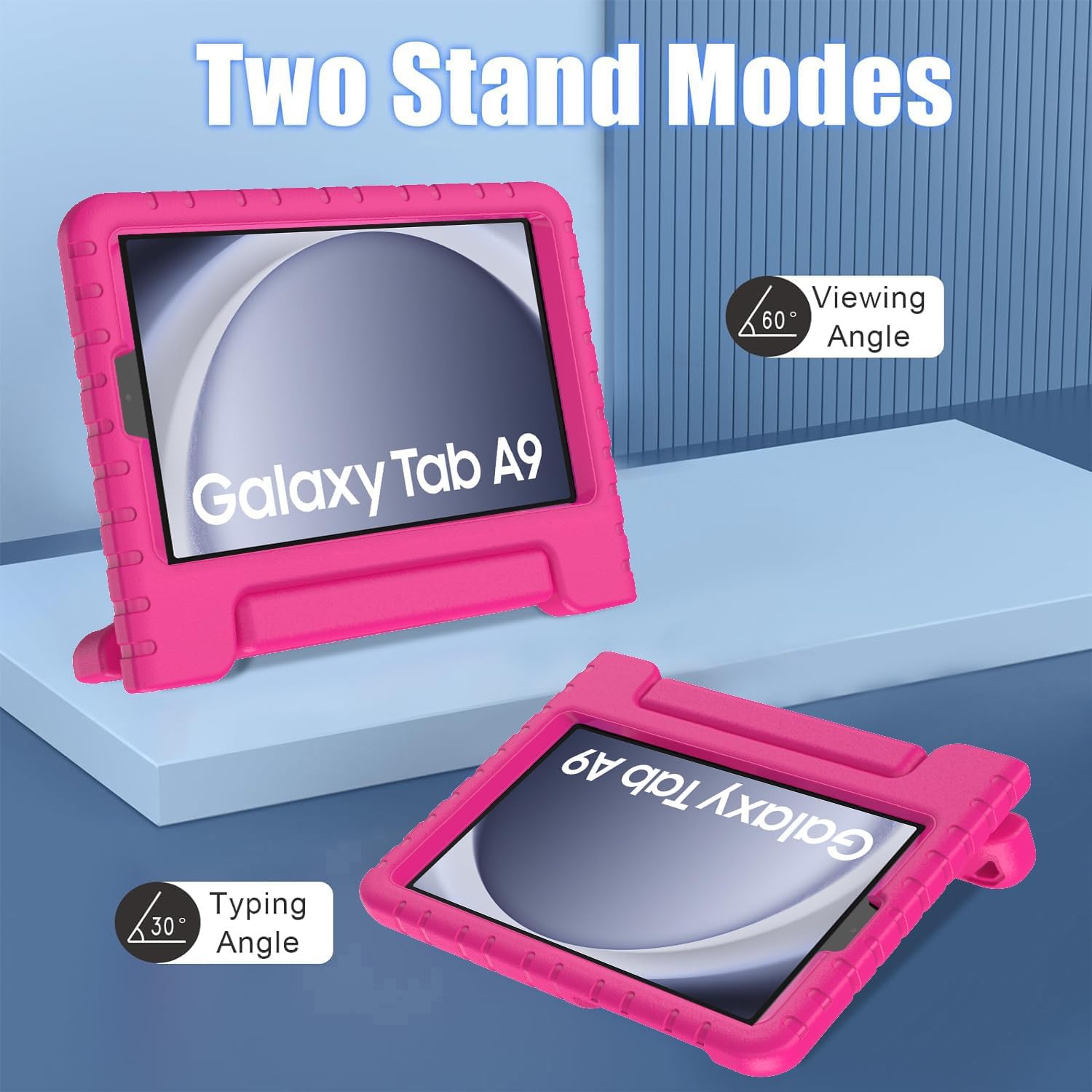 BMOUO Funda para niños para Samsung Galaxy Tab A9 de 8.7 pulgadas 2023 (SM-X110X115X117) y Galaxy Tab A7 Lite 2021, con protector de pantalla, a