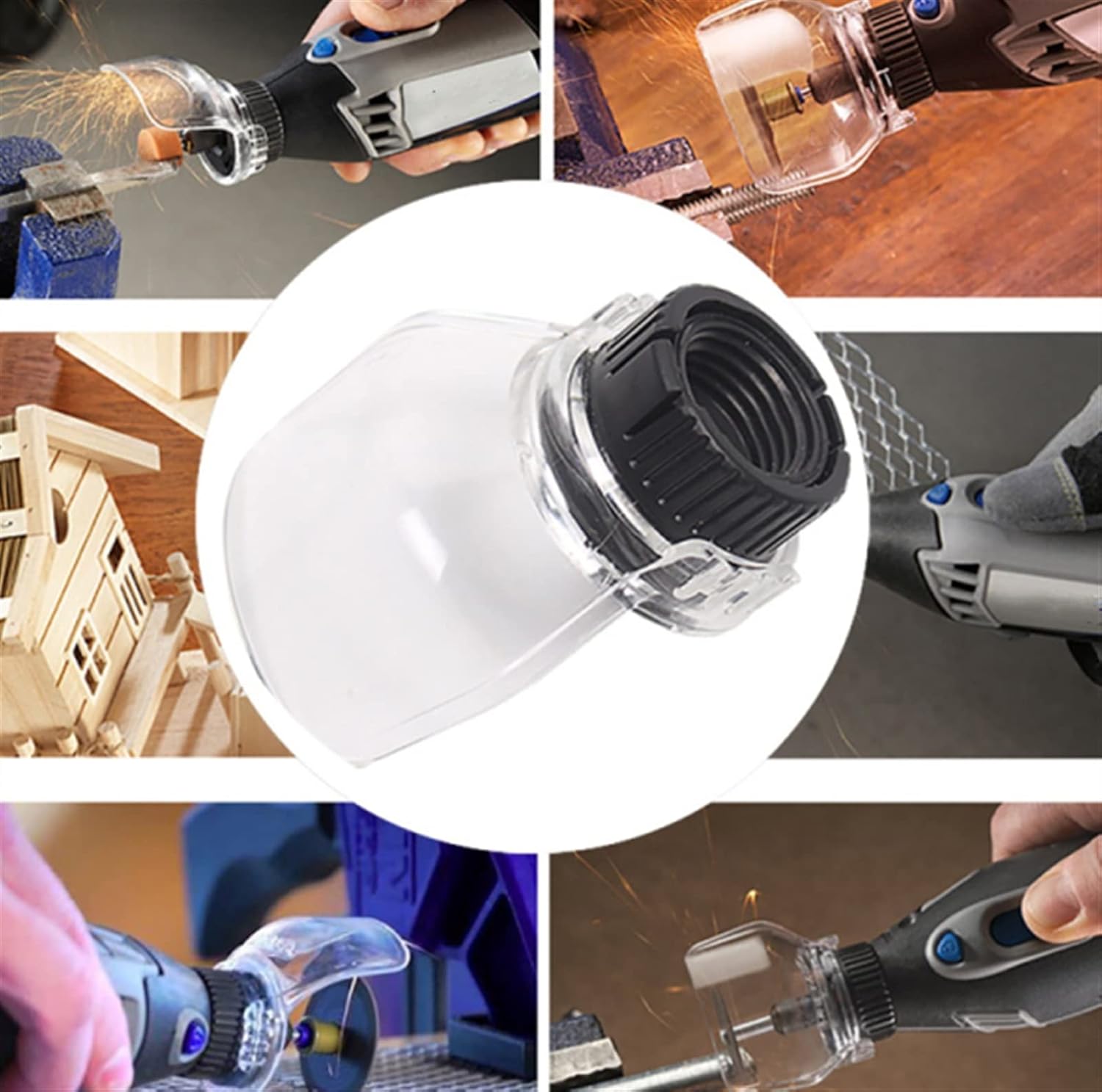 SEALFO Kit de 4 accesorios de herramientas rotativas, amoladora, lijadora, grabador, perfecto para lijar, grabado, pulido