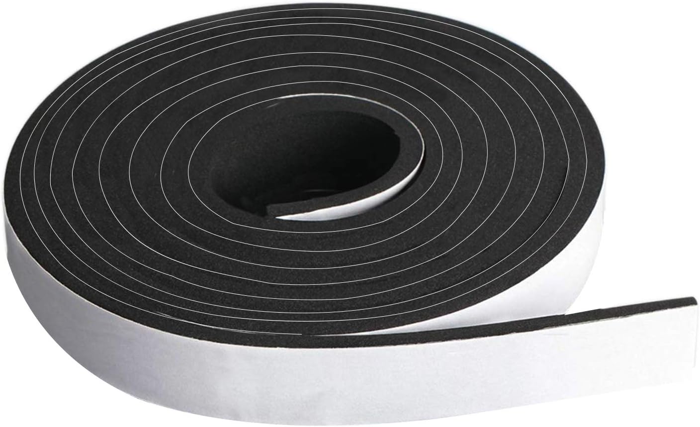 Dualplex – Rollo de tira de espuma de neopreno, 1 pulgada de ancho x 10 pies de largo x 18 pulgadas de grosor, sellado contra la intemperie, pelado