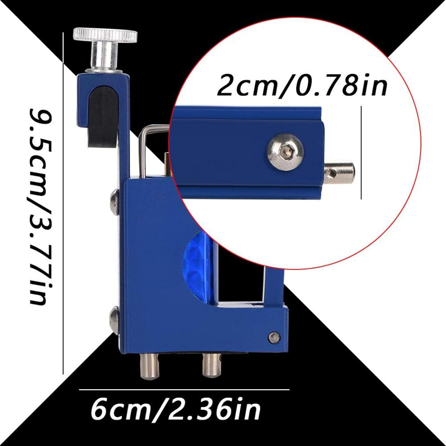 Profesional Rotary Tattoo Machine Motor LinerShader Supply Alloy Stealth Rotary Tattoo Gun (azul)