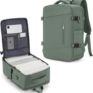 VGCUB Mochila grande de viaje para trabajo, negocios, mochila para computadora portátil aprobada para vuelo, para mujeres y hombres, mochila de VGCUB Mochila grande de viaje para trabajo, negocios, mochila para computadora portátil aprobada para vuelo, para mujeres y hombres, mochila de