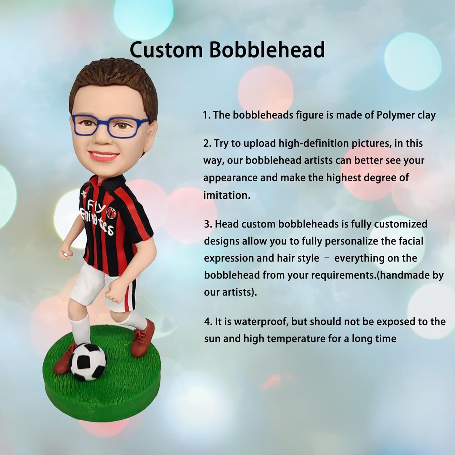 Figura de Bobbleheads personalizada, muñeca personalizada de jugador de baloncesto de toros, cabeza de bobble, figuras de cabeza de bobble,