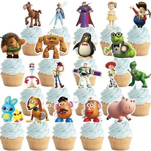 Juego de 38 decoraciones para cupcakes de cuentos, suministros de fiesta de pastel de cumpleaños Juego de 38 decoraciones para cupcakes de cuentos, suministros de fiesta de pastel de cumpleaños