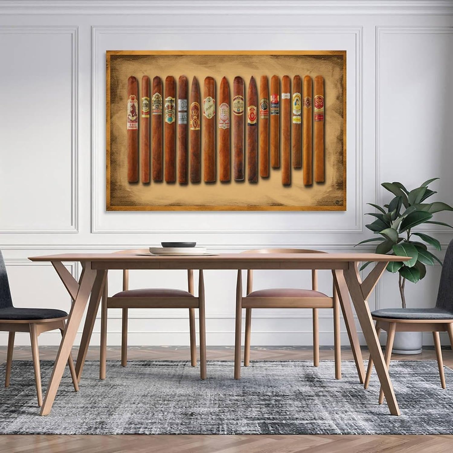 Póster de arte para regalar a los amantes de los cigarros, lienzo, pinturas artísticas para pared, decoración del hogar, sala de estar, impresiones