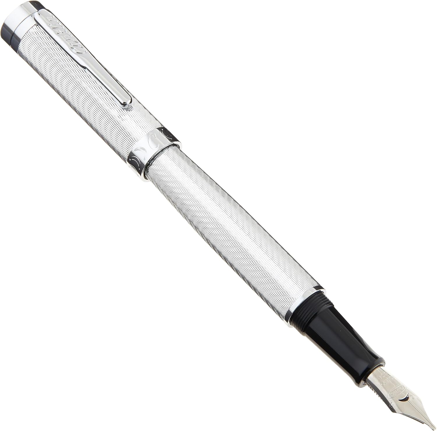 Conklin Herringbone Signature Pluma Estilográfica Plata – S