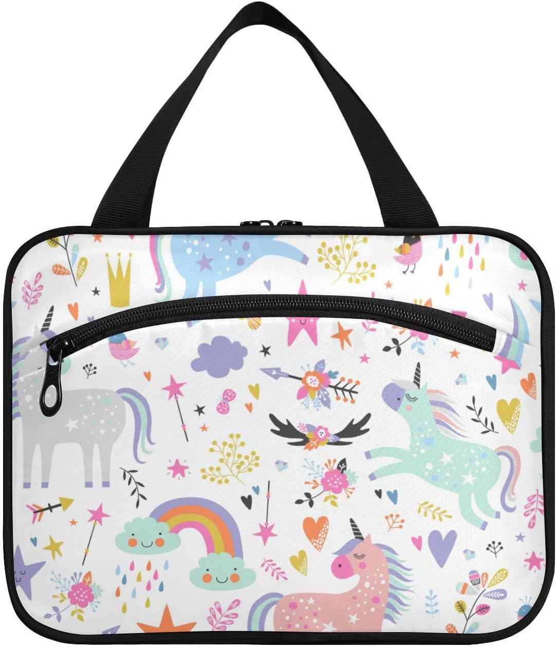 Sinestour Neceser para mujer, bolsa de maquillaje de viaje, organizador de bolsas de cosméticos, bolsa de aseo colgante para mujeres y hombres,