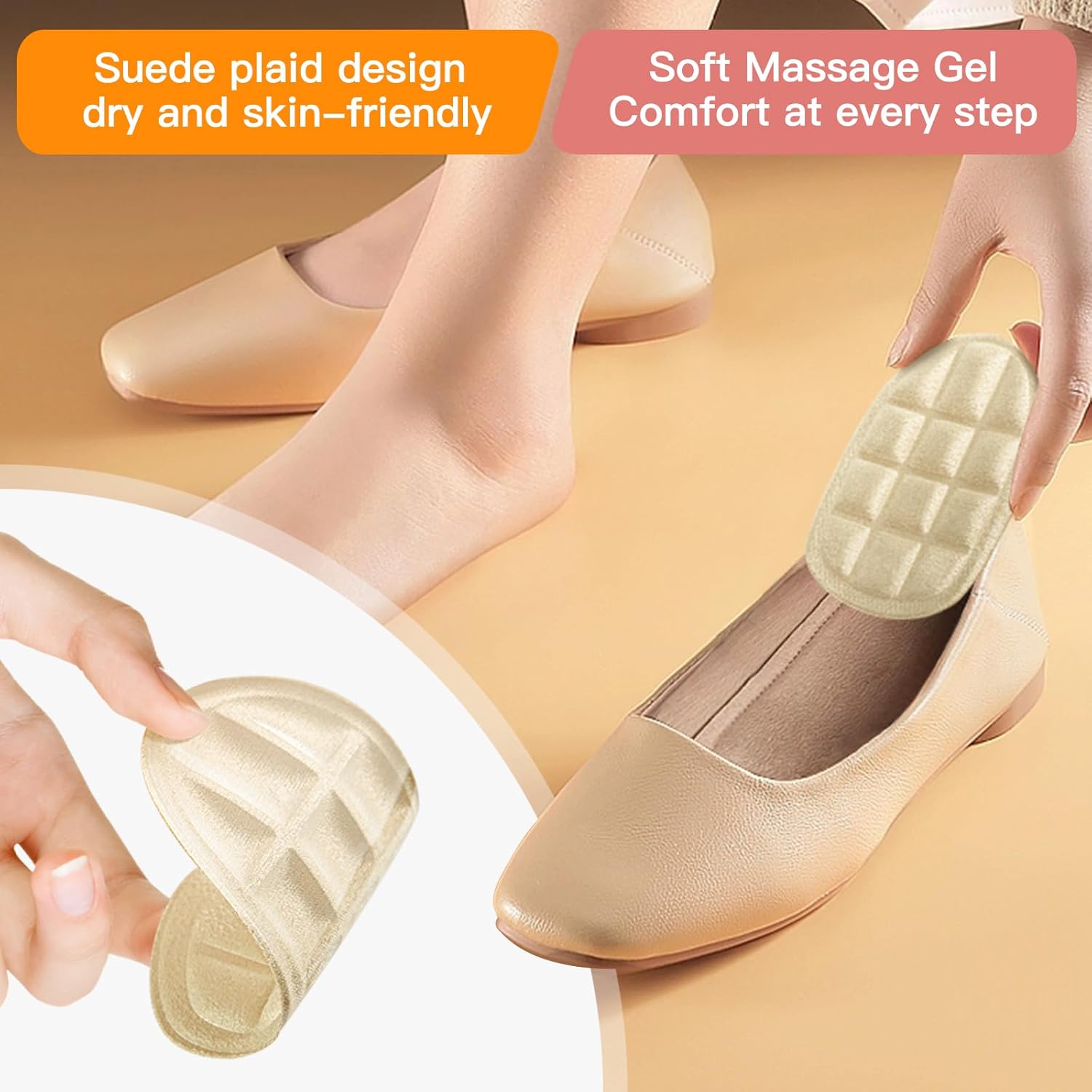 Almohadillas de talón para aliviar el dolor de talón, talones, almohadillas de talón para zapatos, inserciones de talón para mujeres, almohadillas