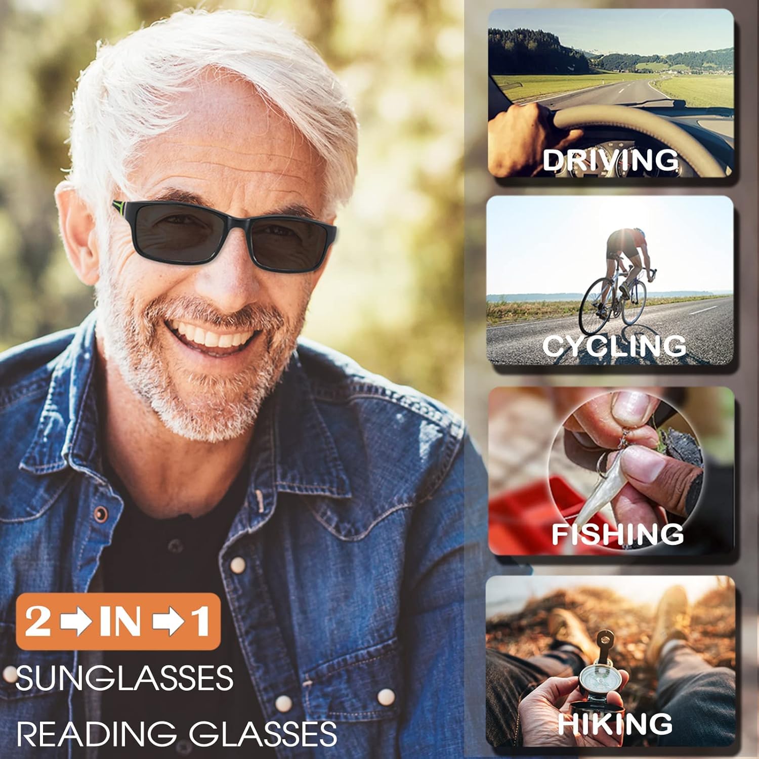 Lentes de lectura anchos con luz azul para lector de computadora, diseño deportivo, tramposo, marco de cabeza grande, anteojos fotocromáticos