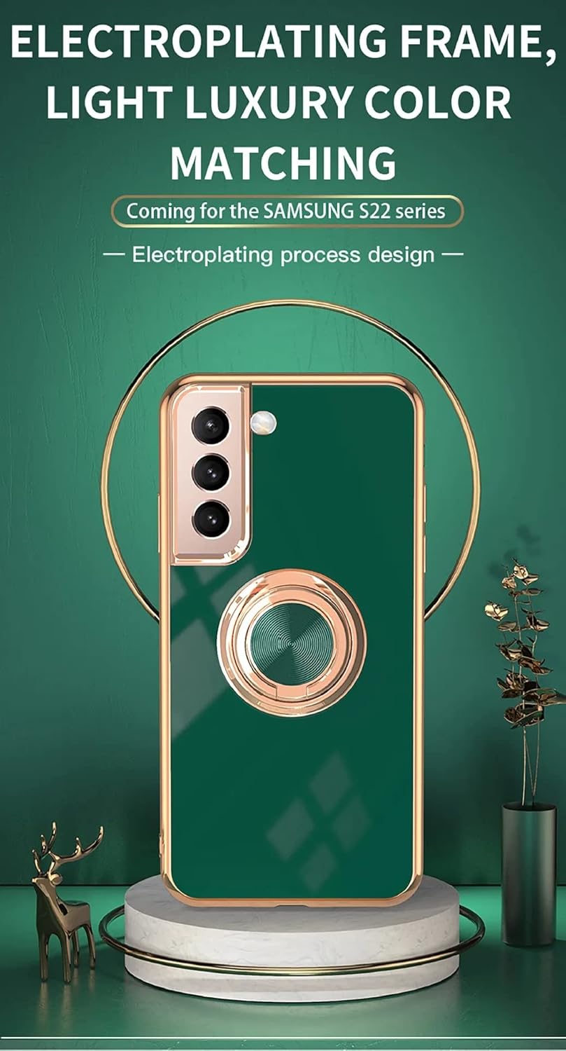Funda ligera de lujo para teléfono con anillo trasero de color sólido para Samsung Galaxy A22 A32 A72 A82 A24 A34 A33 A52 A14 A54 A53 A13 5G 4G
