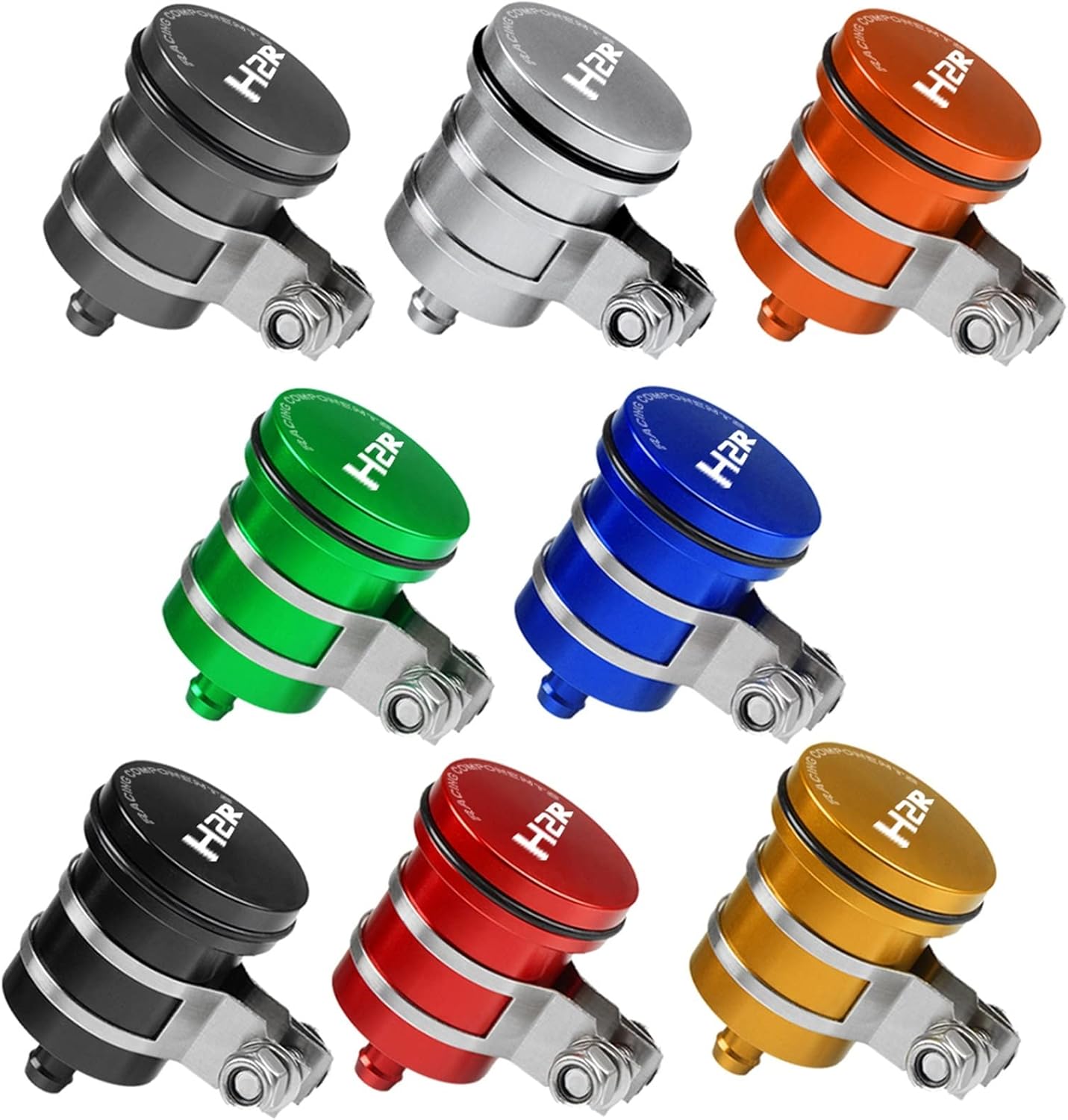 Tapa protectora para KAWASAKI H2R 2008-2016 universal motocicleta depósito de líquido de freno trasero tanque de embrague tanque aceite líquido Copa