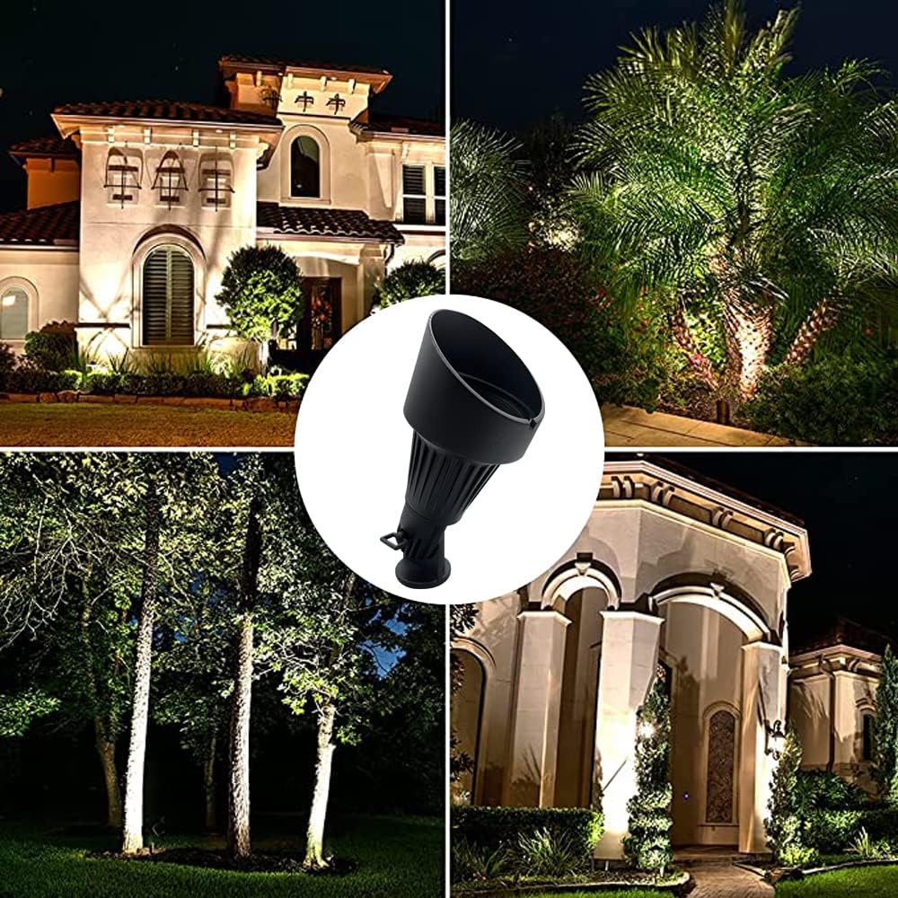 Focos LED para exteriores, 7 W, luz LED de paisaje 116  Luz de pared de metal de aluminio sólido, iluminación de seguridad, luces LED de patio para