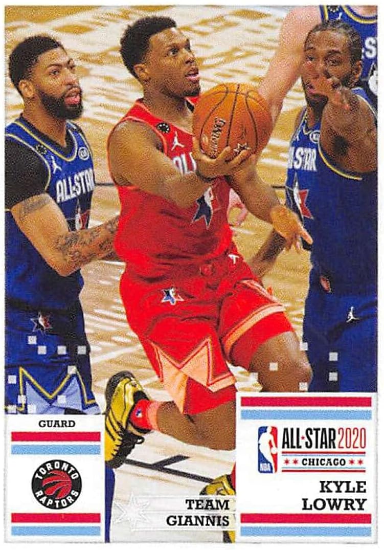 2020-21 Panini Stickers #46 Kyle Lowry Official NBA Basketball Album Sticker Measuring 2.75 inch tall X 2 inches wide in Raw (NM or Better Condition)
