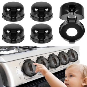 Paquete de 5 fundas para pomos de estufa para seguridad infantil, fundas para pomos de estufa de gas de tamaño universal con adhesivo, resistentes Paquete de 5 fundas para pomos de estufa para seguridad infantil, fundas para pomos de estufa de gas de tamaño universal con adhesivo, resistentes