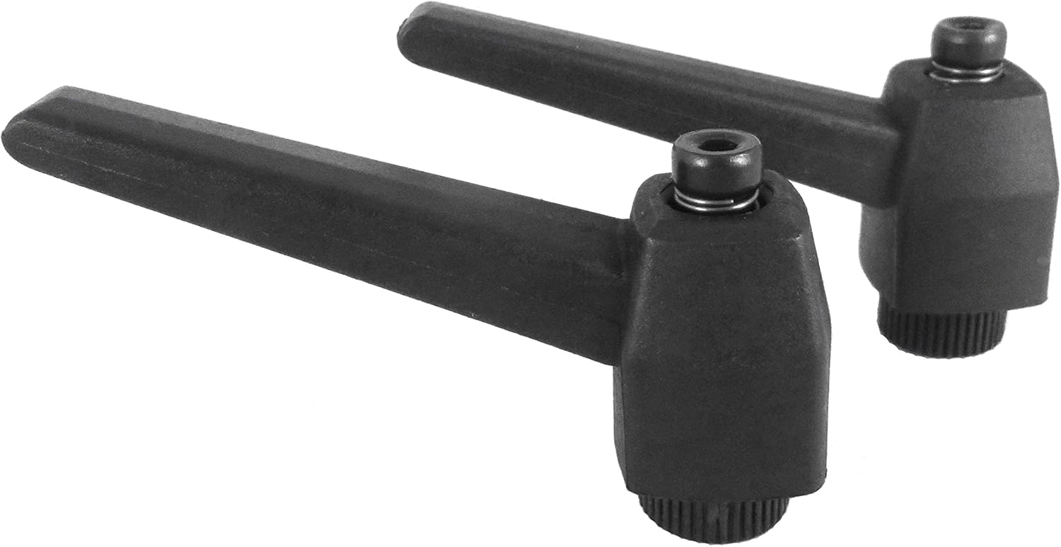 Taytools 2 manijas ajustables de nivel de trinquete de 14 y 20 roscas hembra, con inserto roscado interno (roscas hembra) PBRLF-14X2